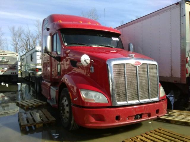 1XP4D49X6DD190848 - 2013 PETERBILT 587 RED photo 1