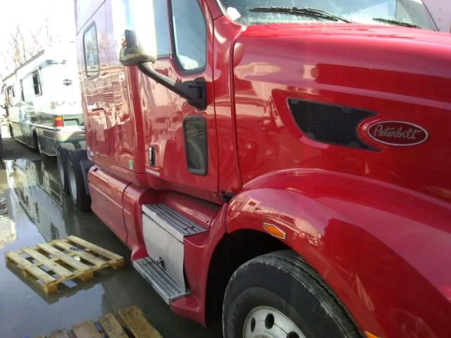 1XP4D49X6DD190848 - 2013 PETERBILT 587 RED photo 9