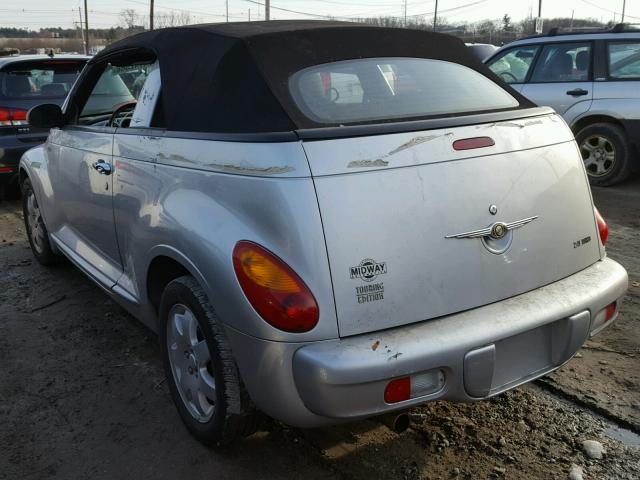 3C3EY55E65T604330 - 2005 CHRYSLER PT CRUISER SILVER photo 3