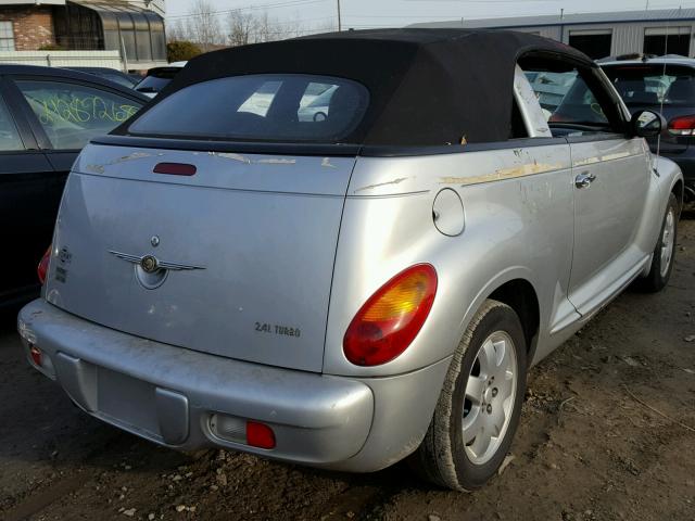 3C3EY55E65T604330 - 2005 CHRYSLER PT CRUISER SILVER photo 4