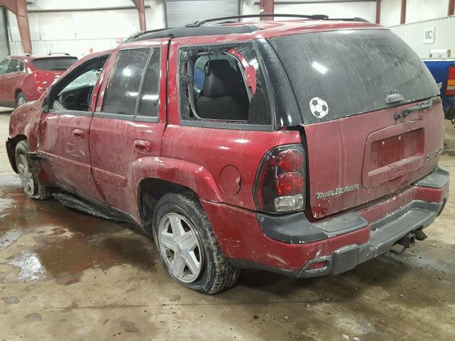 1GNDT13S532373532 - 2003 CHEVROLET TRAILBLAZE RED photo 3