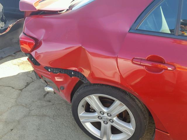 1NXBE40E99Z039703 - 2009 TOYOTA COROLLA XR 红色 照片 9