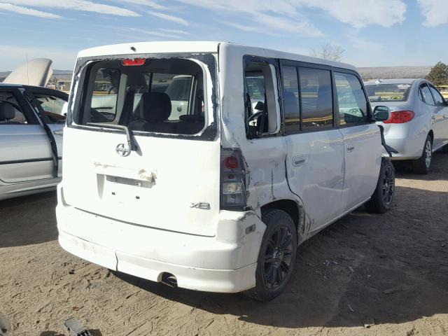 JTLKT324264062619 - 2006 TOYOTA SCION XB WHITE photo 4