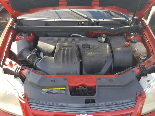 1G1AL15F377360338 - 2007 CHEVROLET COBALT LT RED photo 7