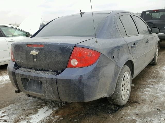 1G1AS58H297153840 - 2009 CHEVROLET COBALT LS BLUE photo 4