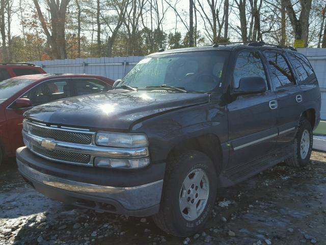 1GNEK13T35J222763 - 2005 CHEVROLET TAHOE K150 BLUE photo 2