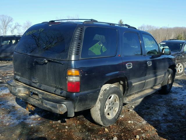 1GNEK13T35J222763 - 2005 CHEVROLET TAHOE K150 BLUE photo 4