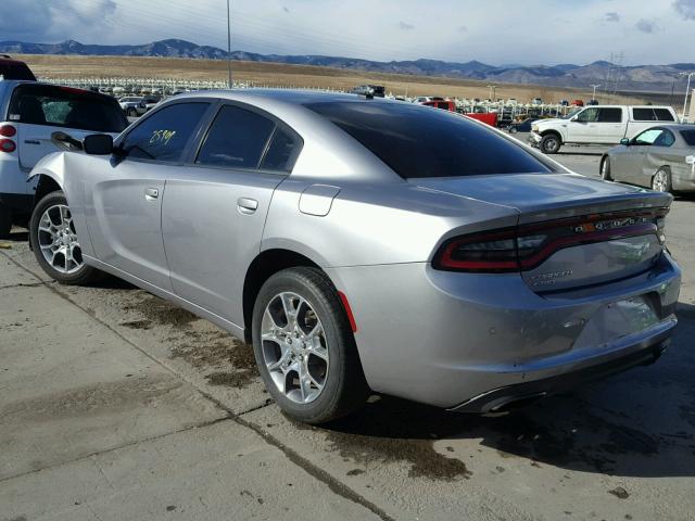 2C3CDXFG3GH134736 - 2016 DODGE CHARGER SE GRAY photo 3