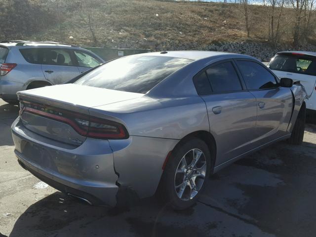 2C3CDXFG3GH134736 - 2016 DODGE CHARGER SE GRAY photo 4