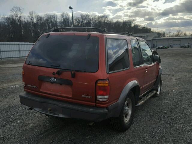 1FMYU24E3WUB87157 - 1998 FORD EXPLORER RED photo 4