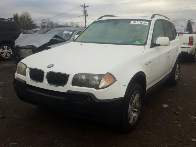 WBXPA93424WD00257 - 2004 BMW X3 3.0I WHITE photo 2