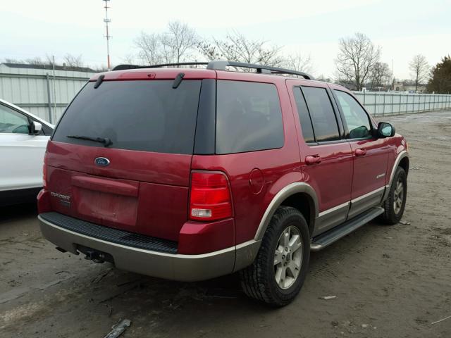 1FMDU74K64ZA17490 - 2004 FORD EXPLORER E RED photo 4