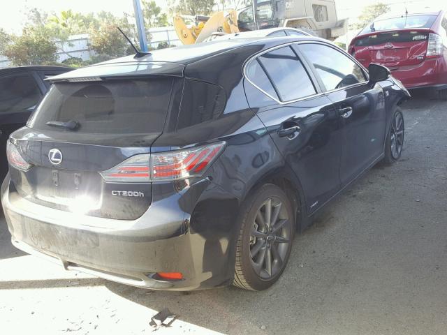 JTHKD5BH5C2056083 - 2012 LEXUS CT 200 BLACK photo 4