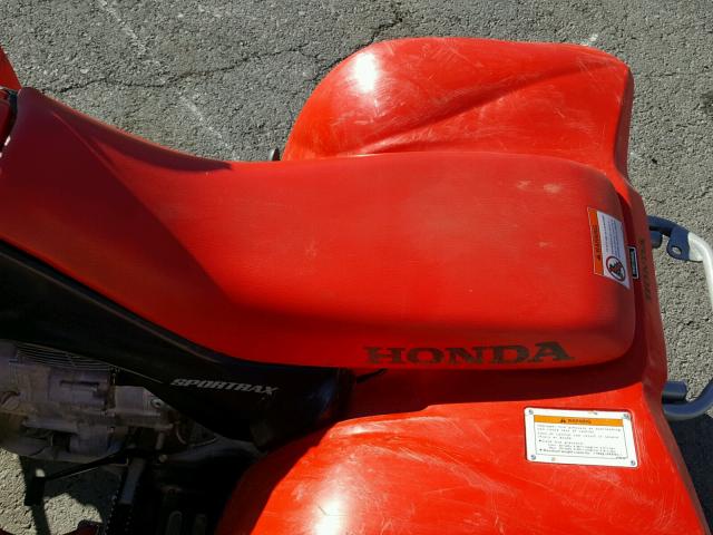 1HFTE270254411390 - 2005 HONDA TRX250 EX RED photo 6