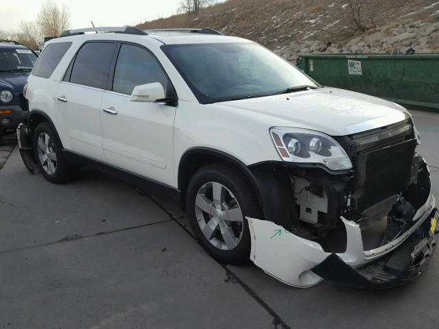 1GKKVRED4BJ307957 - 2011 GMC ACADIA SLT WHITE photo 1