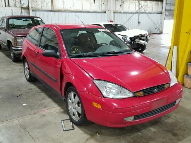 3FAFP31302R166463 - 2002 FORD FOCUS ZX3 RED photo 1