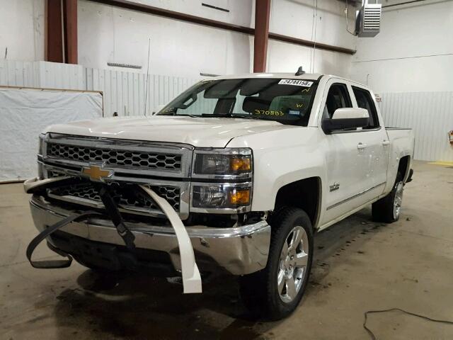 3GCPCREC0FG370883 - 2015 CHEVROLET SILVERADO WHITE photo 2