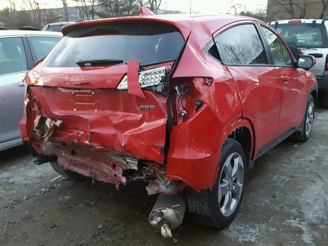 3CZRU6H57HM706058 - 2017 HONDA HR-V EX RED photo 4