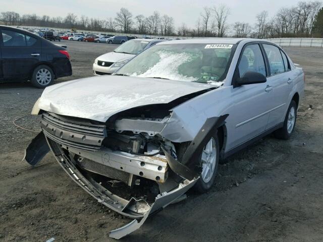 1G1ZT54845F287397 - 2005 CHEVROLET MALIBU LS SILVER photo 2