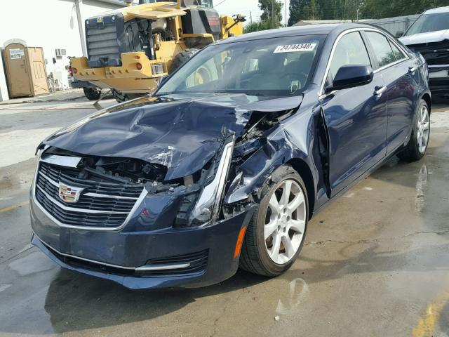 1G6AA5RX2F0130792 - 2015 CADILLAC ATS BLUE photo 2