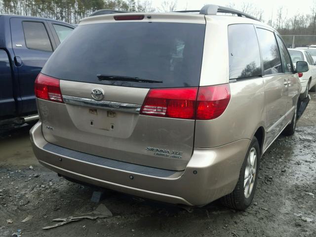 5TDBA22C75S050469 - 2005 TOYOTA SIENNA XLE GOLD photo 4