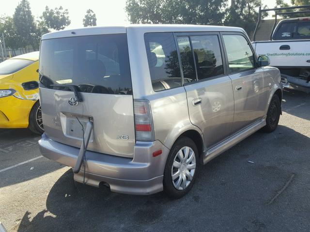 JTLKT334864082436 - 2006 TOYOTA SCION XB SILVER photo 4