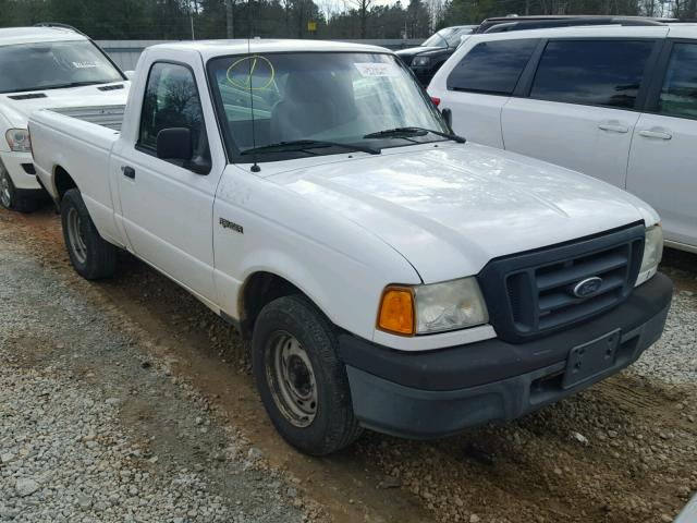 1FTYR10D45PA64722 - 2005 FORD RANGER WHITE photo 1