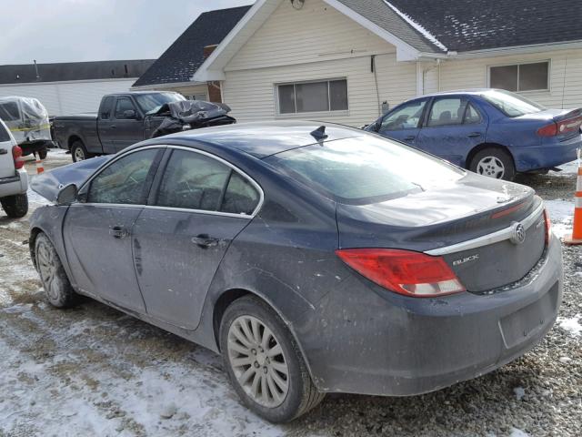 2G4GR5EK8C9169071 - 2012 BUICK REGAL BLACK photo 3