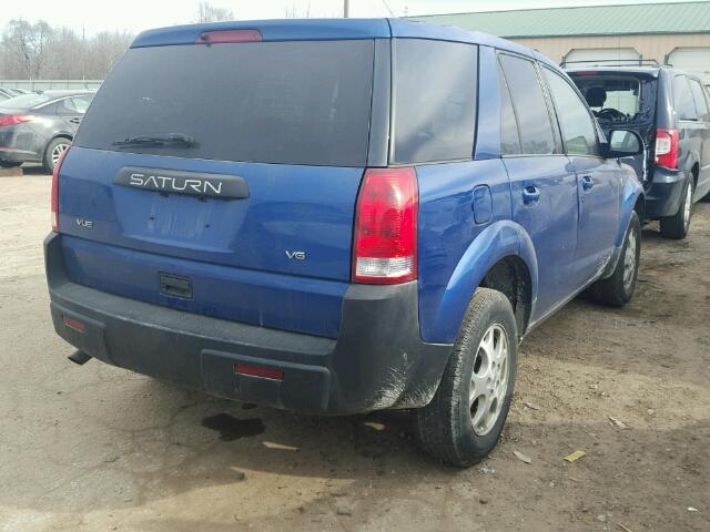 5GZCZ53415S809077 - 2005 SATURN VUE BLUE photo 4