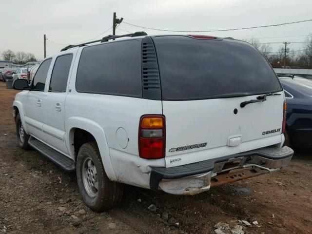 1GNFK16ZX3J193635 - 2003 CHEVROLET SUBURBAN K WHITE photo 3