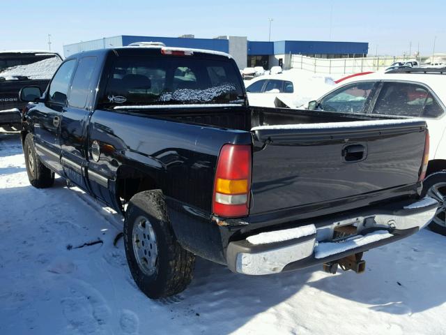 2GCEK19T6Y1306140 - 2000 CHEVROLET SILVERADO BLACK photo 3