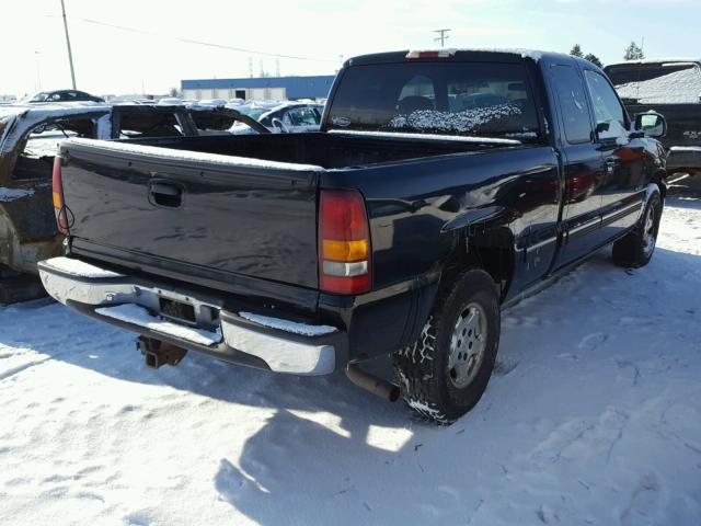 2GCEK19T6Y1306140 - 2000 CHEVROLET SILVERADO BLACK photo 4