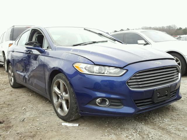 3FA6P0H79FR166152 - 2015 FORD FUSION SE BLUE photo 1