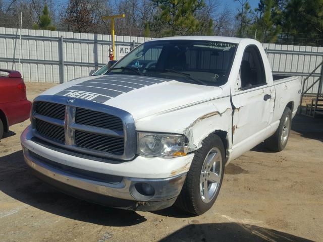 1D7HA16DX5J605912 - 2005 DODGE RAM 1500 S WHITE photo 2