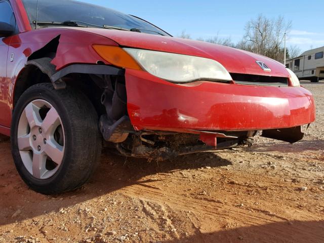 1G8AN15F67Z126047 - 2007 SATURN ION LEVEL RED photo 9