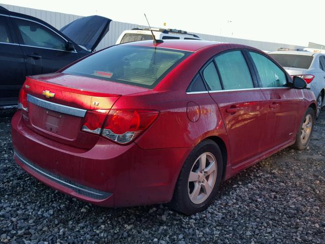 1G1PF5S90B7223700 - 2011 CHEVROLET CRUZE LT RED photo 4