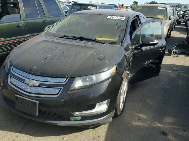 1G1RH6E4XDU100922 - 2013 CHEVROLET VOLT BLACK photo 2