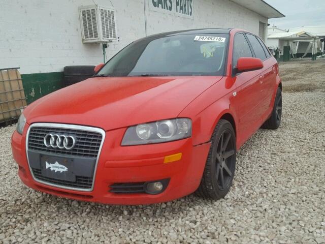 WAUMF78P26A001788 - 2006 AUDI A3 2.0 SPO RED photo 2