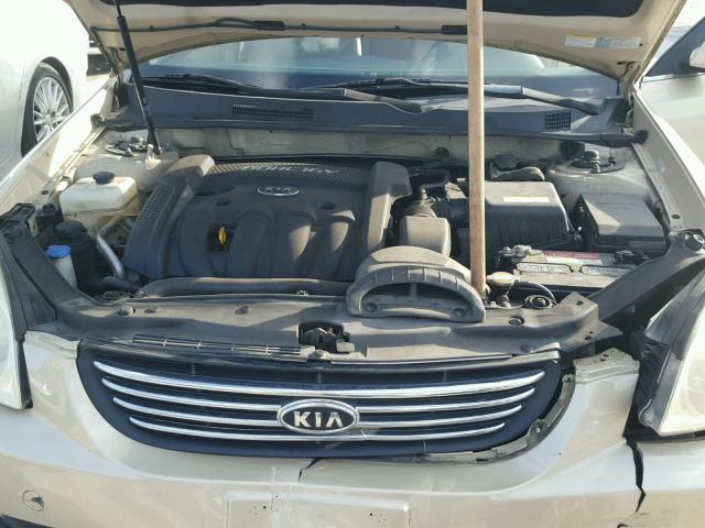 KNAGE123885210273 - 2008 KIA OPTIMA LX BEIGE photo 7