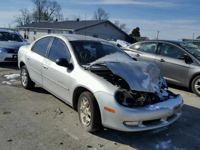 1B3ES46C1YD723323 - 2000 DODGE NEON BASE SILVER photo 1