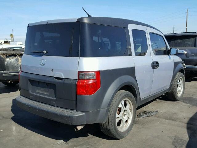 5J6YH18263L006177 - 2003 HONDA ELEMENT DX GRAY photo 4