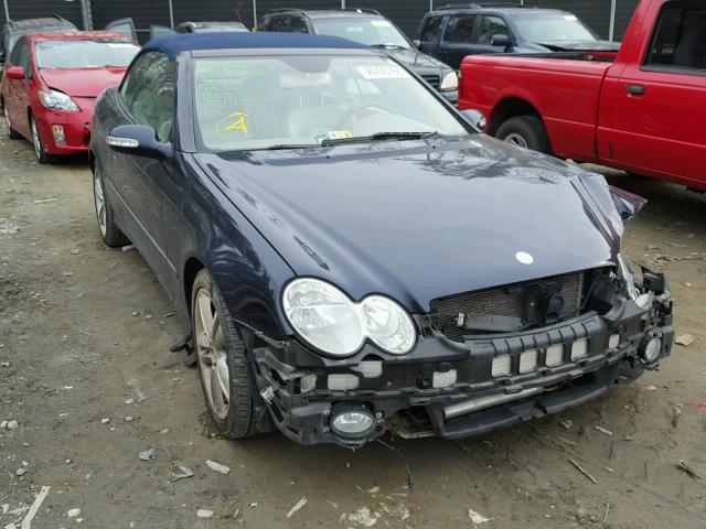 WDBTK56G26T071358 - 2006 MERCEDES-BENZ CLK 350 BLUE photo 1