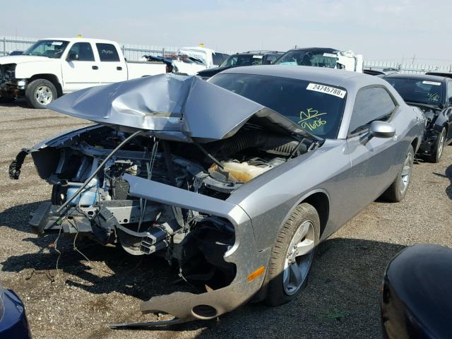 2C3CDYAG9EH289608 - 2014 DODGE CHALLENGER GRAY photo 2