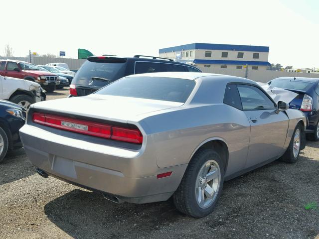 2C3CDYAG9EH289608 - 2014 DODGE CHALLENGER GRAY photo 4