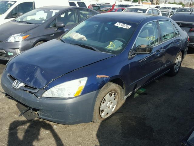 1HGCM56495A058555 - 2005 HONDA ACCORD LX BLUE photo 2