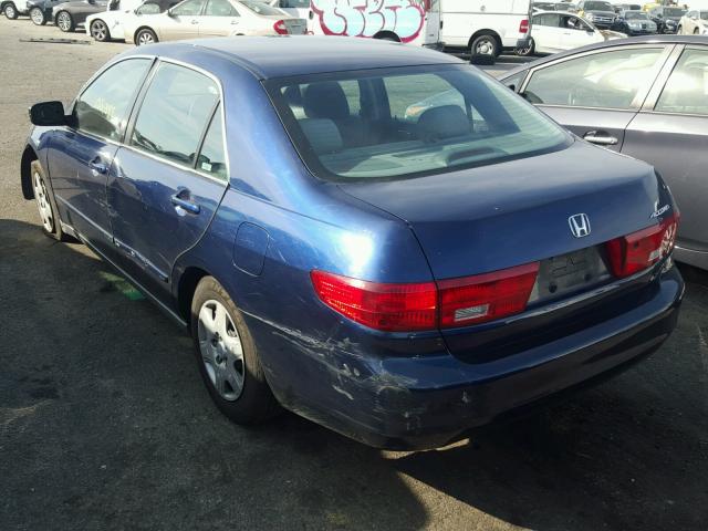 1HGCM56495A058555 - 2005 HONDA ACCORD LX BLUE photo 3