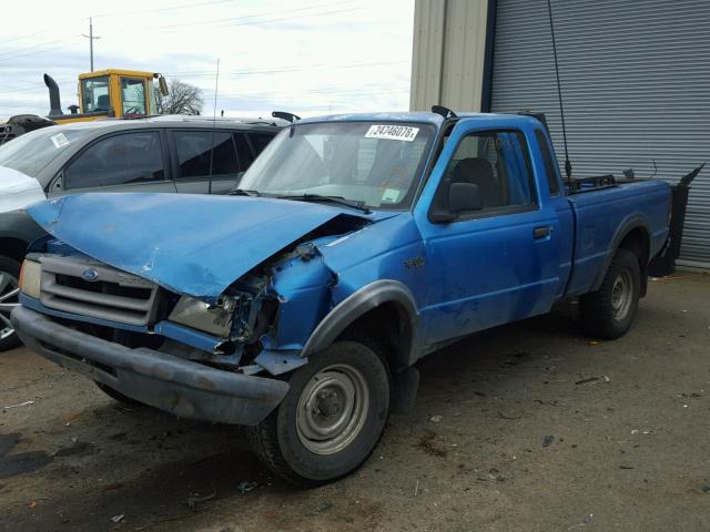 1FTDR15X5PPB16914 - 1993 FORD RANGER SUP BLUE photo 2