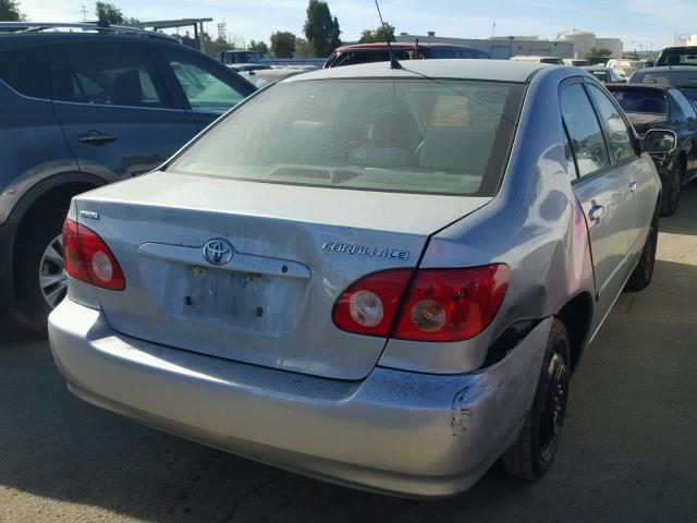 1NXBR32E28Z998919 - 2008 TOYOTA COROLLA CE SILVER photo 4