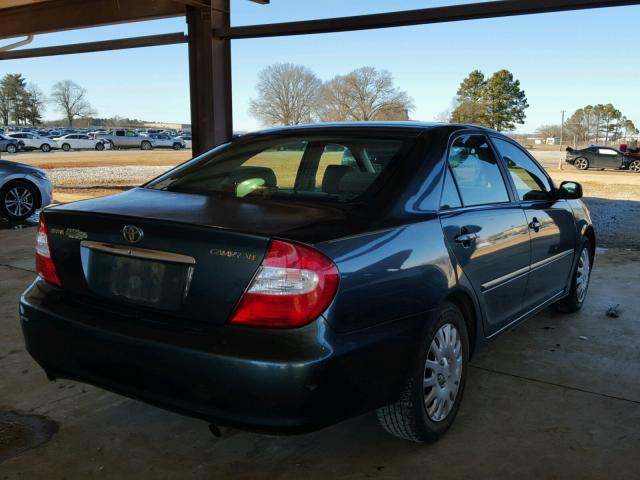 4T1BE32K12U536912 - 2002 TOYOTA CAMRY LE GREEN photo 4