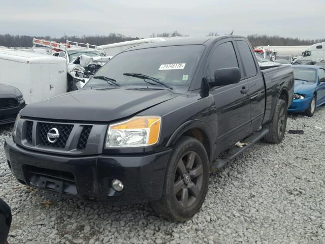 1N6BA0CH7CN309041 - 2012 NISSAN TITAN S BLACK photo 2